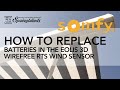 SPRINGBLINDS: SOMFY - Replacing Batteries in the Eolis 3D WireFree™ RTS Wind Sensor