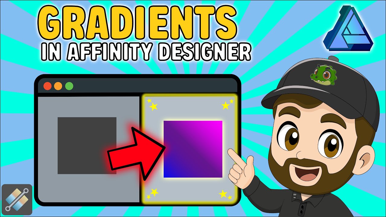 🎨 Affinity Designer Tutorial – How to Use Gradients (Step-by-Step ...
