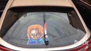 Car sticker series for Halloween Multiple styles PVC Rear Windshield 3D