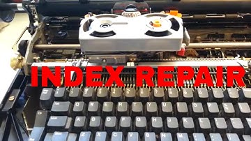 IBM Selectric Typewriter Platen Roller Index Detent Spring Repaired Replaced Strengthened