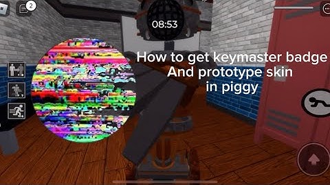 How to get the keymaster badge & get the prototype skin in piggy