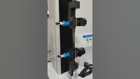 Demo video of plastic film tensile testing by using single column machine