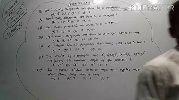 CLASS 8 maths / POLYGONS/chapter 14B/R S Aggarwal/question no.1,2,3,4,5,6,7/in hindi/RAMAN classes