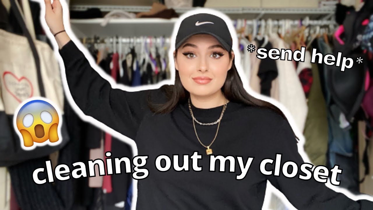 CLEANING MY CLOSET FOR THE FIRST TIME IN 6 YEARS!? | Closet Cleanout ...
