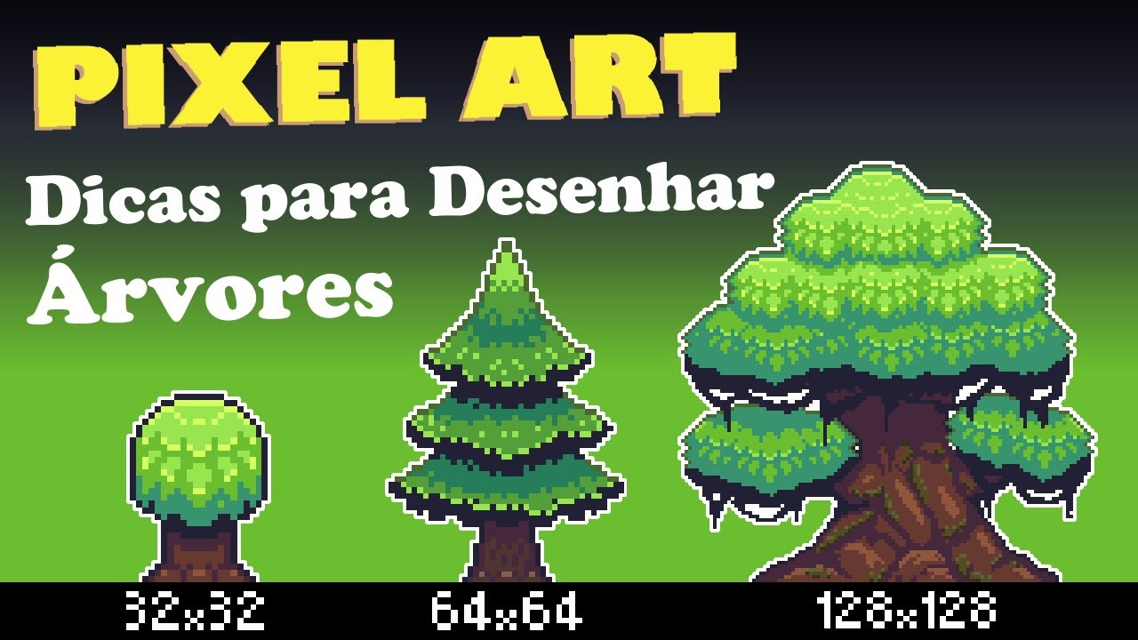 Tips to Draw Trees - PIXEL ART 