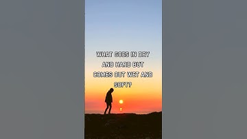 What goes in dry and hard but comes out wet and soft? #jokes #funny #humor #riddles