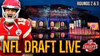 NFL Draft Round 2&3 Live Reaction & Breakdowns | Chiefs Draft
