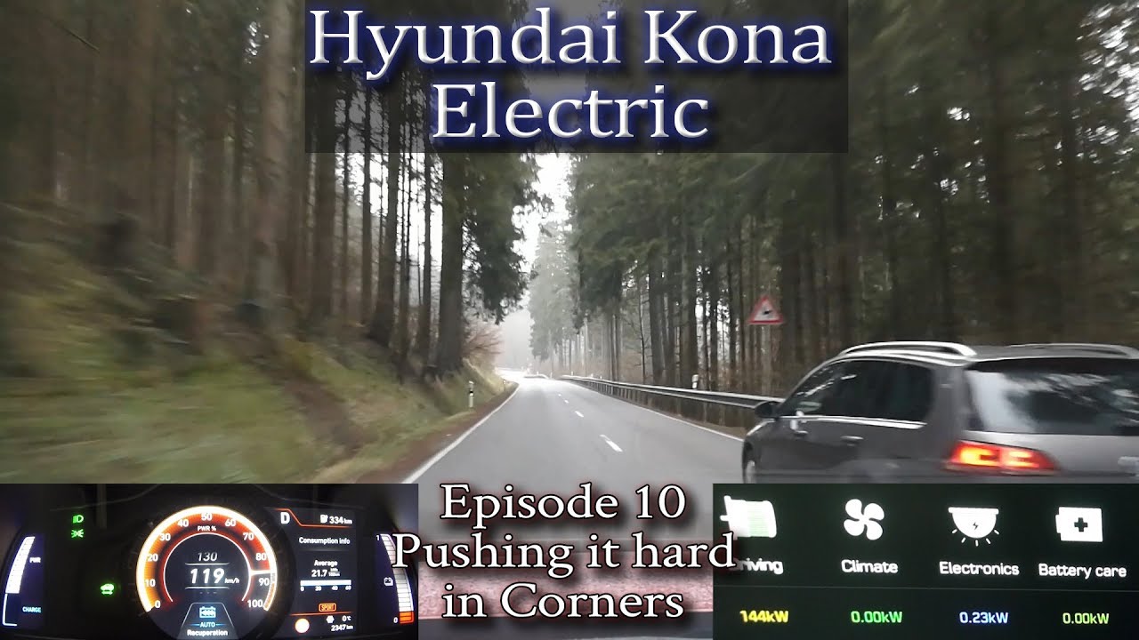 Hyundai Kona Electric - Ep 10 - Pushing it hard in corners