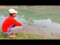 Traditional Hook Fishing 2023 | Catching Big Fish By River | Village Fishing Life| hook fishing