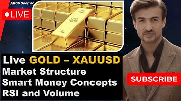 Live Gold - XAUUSD SMC, Volume and RSI Trading  #86