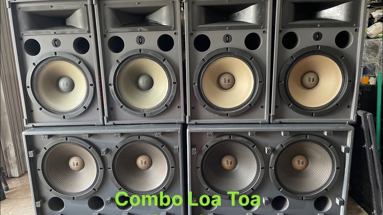 TOA 380SE-W38L Speaker Combo, Japanese flagship model from TOA