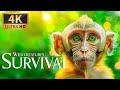 Wild creatures survival 4k  relaxing animals documentary beautiful nature with relaxing piano music