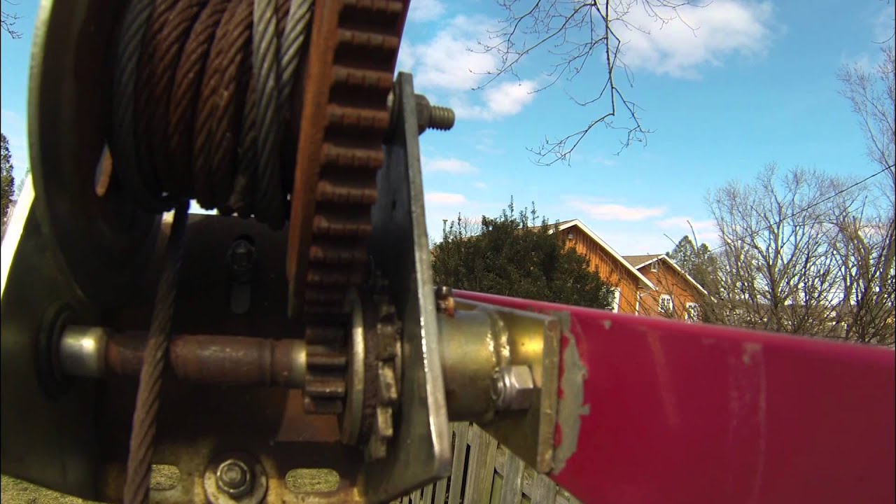 Jet ski lift won't lower - YouTube