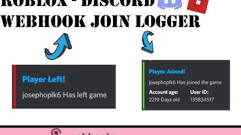 Roblox discord Webhook join logger ( NEW AND WORKING!)