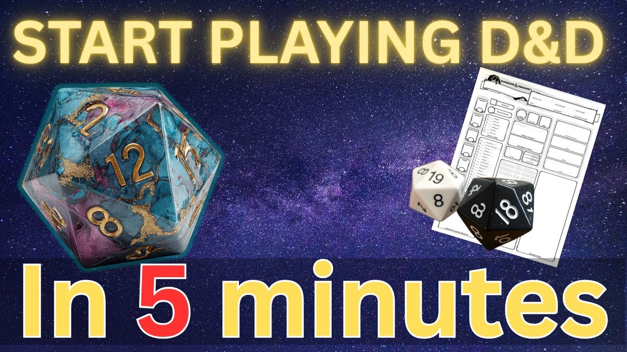 D&D for Absolute Beginners – Start Playing in 5 Minutes