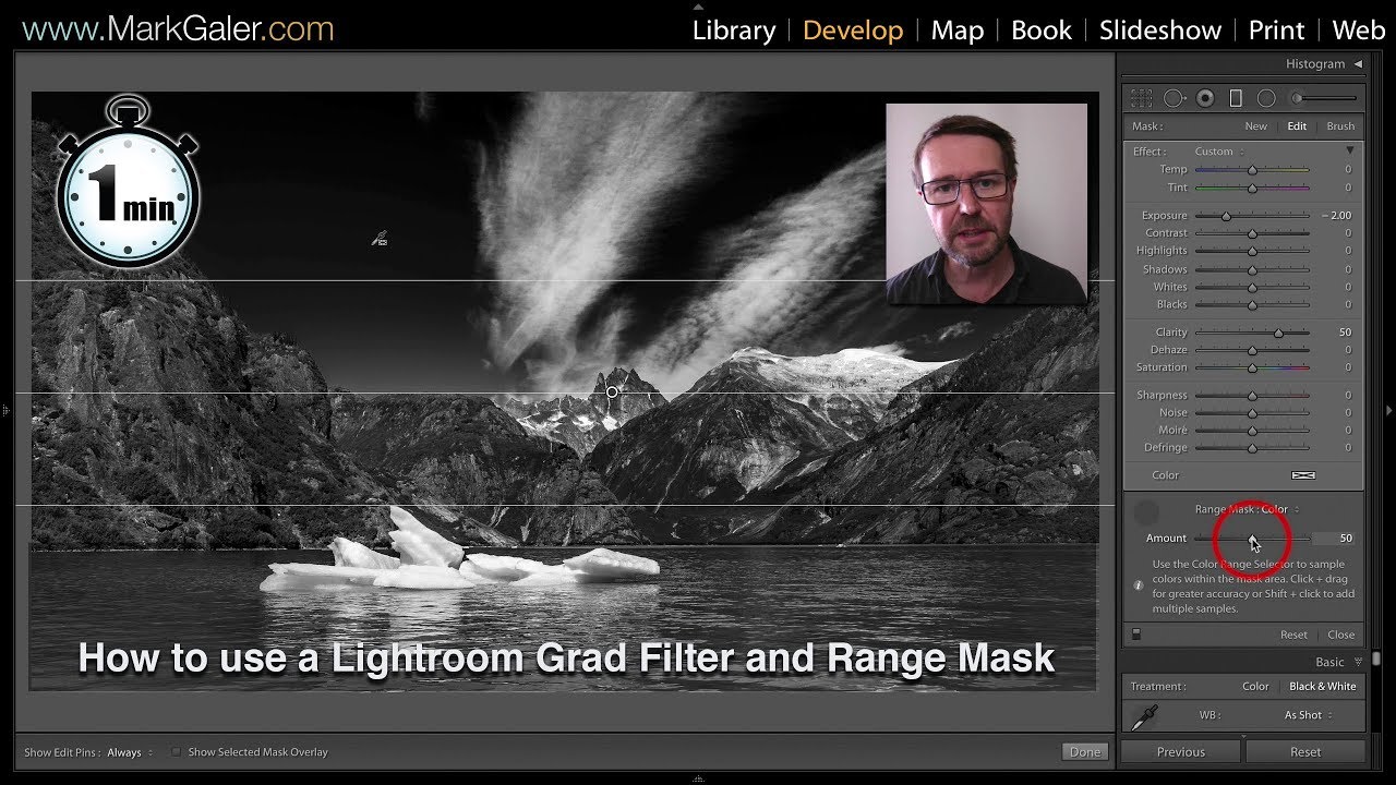 En effektiv Sjov Indskrive Lightroom Classic : How to use a Graduated Filter and Range Mask - YouTube