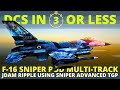 DCS F-16 JDAM Ripple Tutorial using Sniper ATP Pod in Multi-Track (MT) Mode | DCS in 3 Or Less