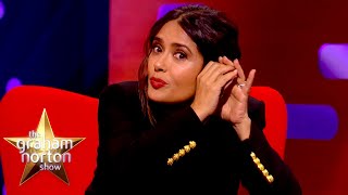 Salma Hayek Nearly Spoiled Marvel's Eternals At San Diego Comic Con | The Graham Norton Show