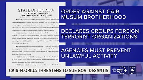 Muslim civil rights group responds to 'terrorist' designation by Florida governor