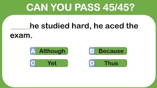 Conjunctions Quiz | 40+ Questions | Can you score 45/45? | @mrlazyworld_kh