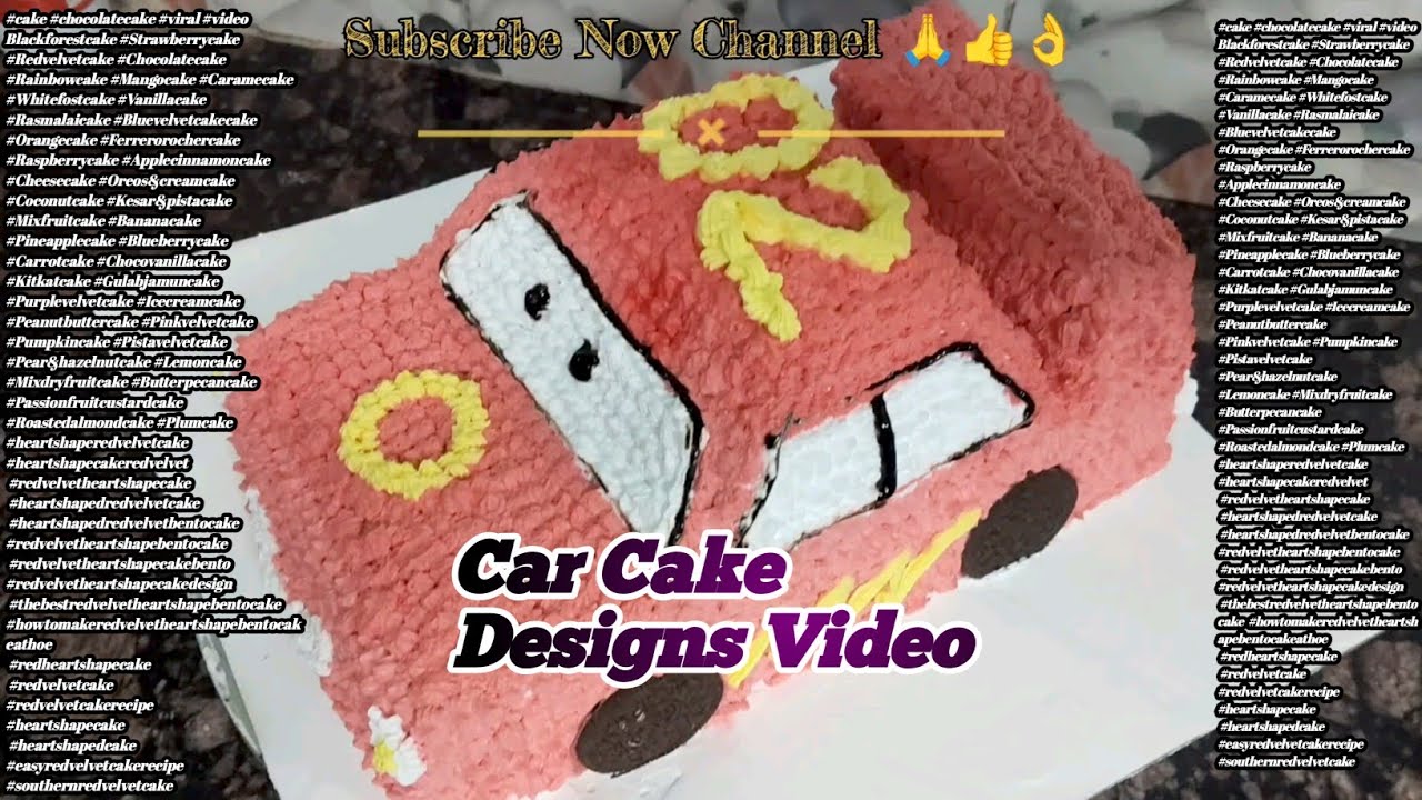 Car 🚗 Cake 🎂 Designs For Birthday Boy | Scrumptious Vanilla Recipe Video | 
