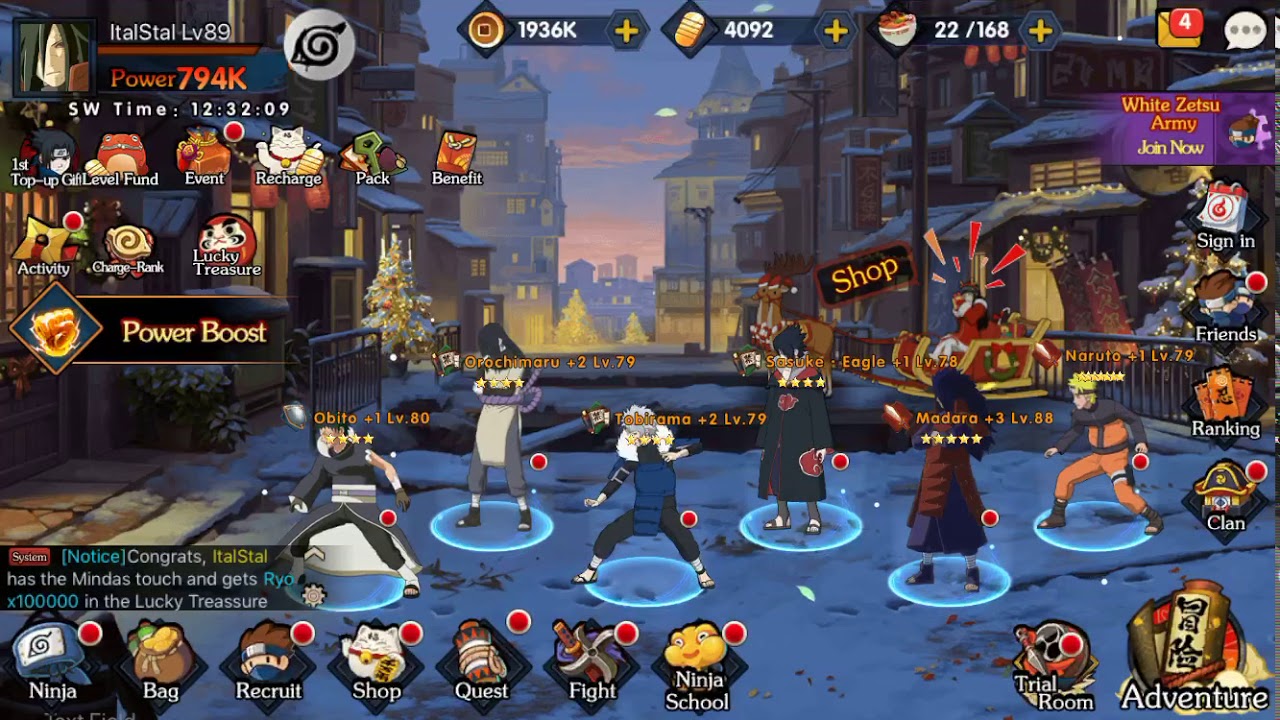 Ultimate Ninja Ninja King Spending 10,000 gold trying to get Tsunade