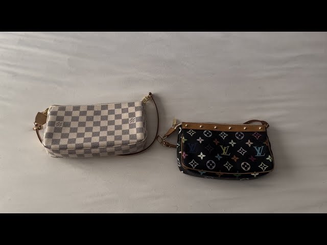 Comparison: LOUIS VUITTON POCHETTE ACCESSORIES (Damier Azur NM vs