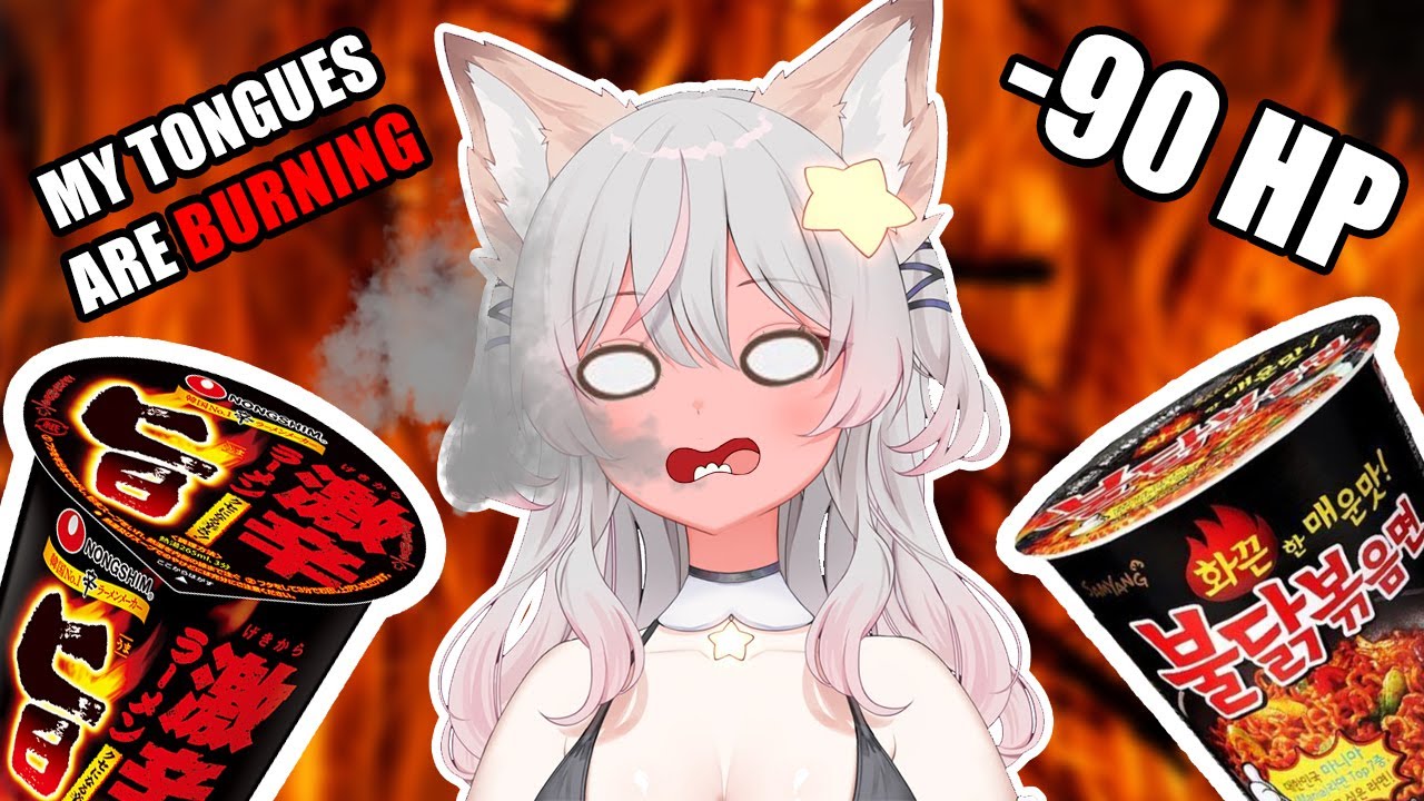 Anny tries 𝐒𝐏𝐈𝐂𝐘 cup noodles and become clueless 🔥🌶️