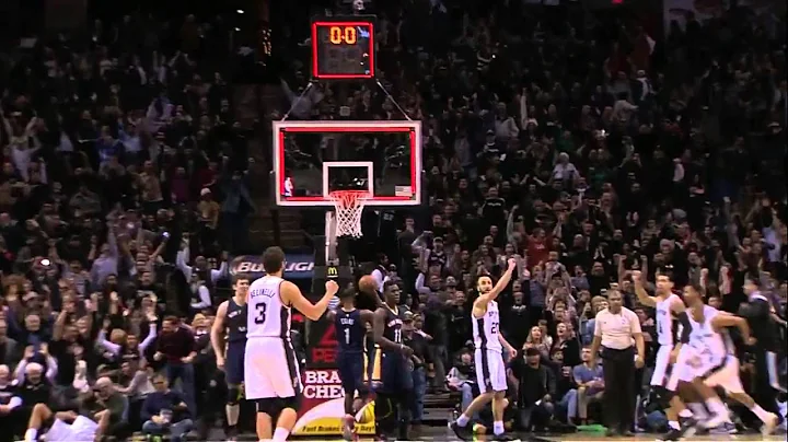 Tim Duncan's AWESOME Game Tying Tip-In vs. New Orleans - New Year's Eve 2014