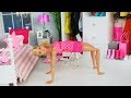 Barbie Doll Gymnastics Morning Routine Coach - Chelsea Gym Competition