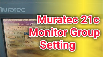 muratec 21c monitor group setting . spinning auto cone setting . winding machine group setting