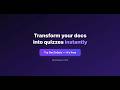 DoctoQuiz AI Quiz Generator | Convert PDF to Quiz in 60 Seconds | Best PDF to Quiz Maker Online