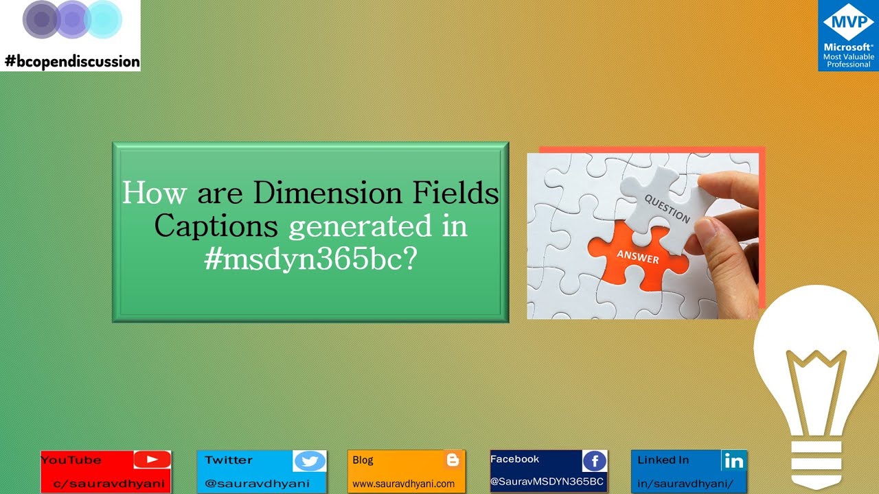 How Do I - Generate Dynamics Field Caption in #msdyn365bc ? - YouTube