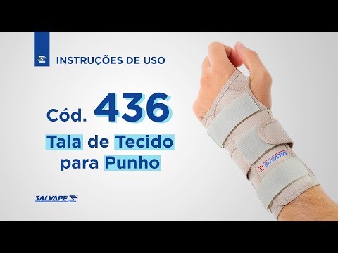 Vídeo do produto Tala de tecido para punho ref. 436