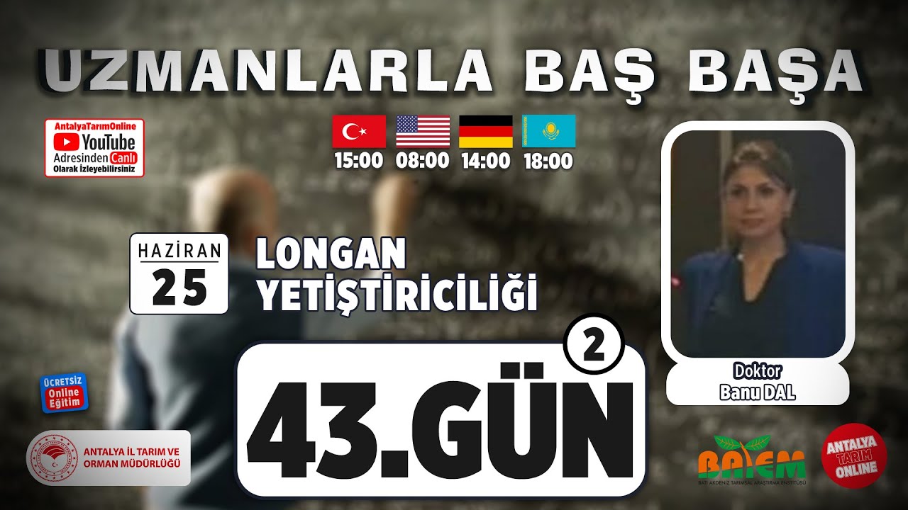 Uzmanlarla Baş Başa 44.Bölüm- Longan (Ejderhanın Gözü Meyvesi) Yetiştiriciliği