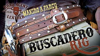 Leathercraft: Buscadero Tooled Leather Cartridge Belt & Holster Cowboy Action Cosplay Leatherworking