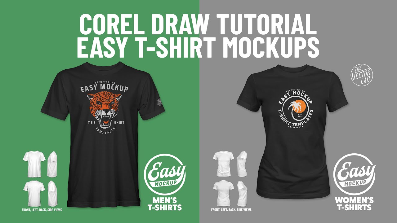 Download Easy T-Shirt Mockups - CorelDraw - YouTube