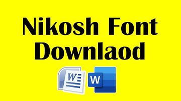 Nikosh/Nikossh BAN Font Download: How to download and install Nikosh Font -2024
