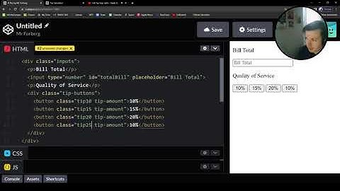 Tip Calculator: Part 1 - HTML