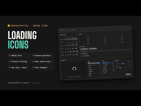 Loading using Java Swing with FlatLaf