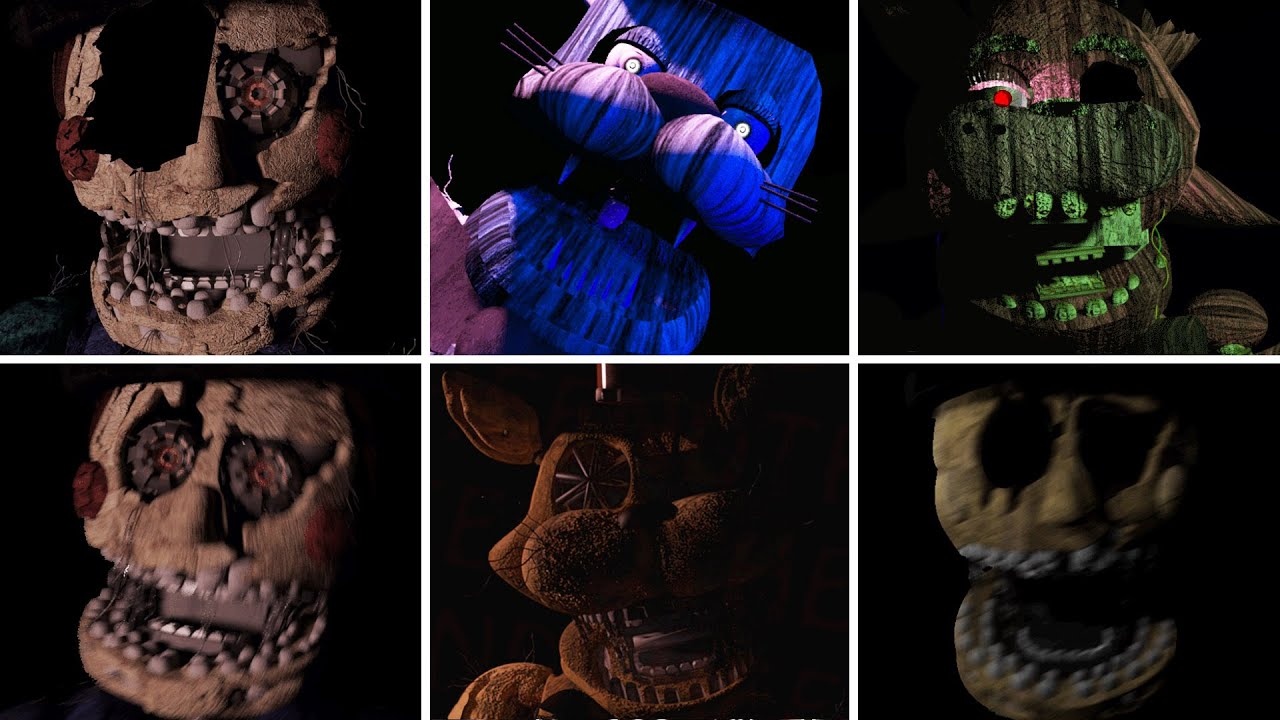 Five Nights at Lockjaw's 2 Ch.1 All Jumpscares YouTube