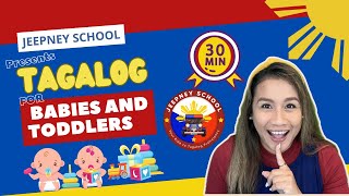JEEPNEY SCHOOL PRESENTS: TAGALOG FOR BABIES AND TODDLERS WITH ATE CHERRY | FAMILIES | FRUITS & MORE