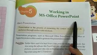 Class 5th chapter 5 WORKING IN MS-OFFICE POWERPOINT part 1