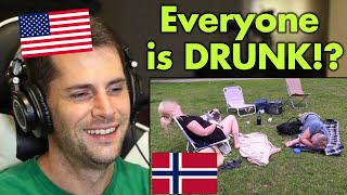 American Reacts to 10 FUNNY Signs That You Are in Norway