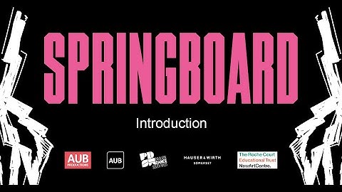 Springboard 2020 Introduction