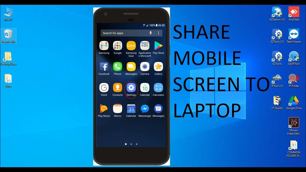 how-to-share-mirror-cast-mobile-screen-to-laptop-computer-in