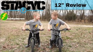 STACYC 12eDrive First Ride and Review (We bought 2 for the twins!)