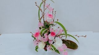 限定動画〜桜を入れて春の花で素敵なフラワーアレンジメントを作ろう！