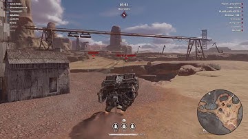 8 kills - Crossout "Harpy Wasp Hover" new cab sideways hover