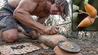 Making Primitive Acorn Pancake